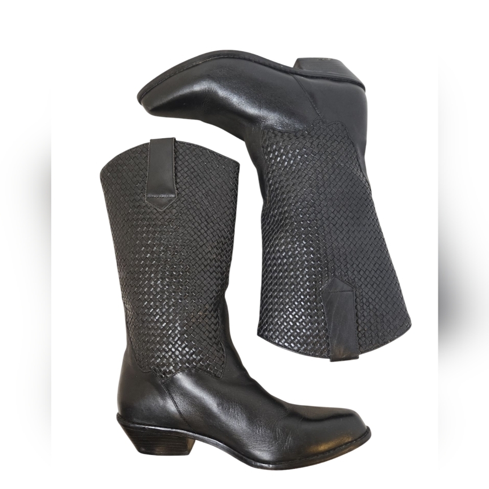 Dingo Leather Black Western boots Size 7.5